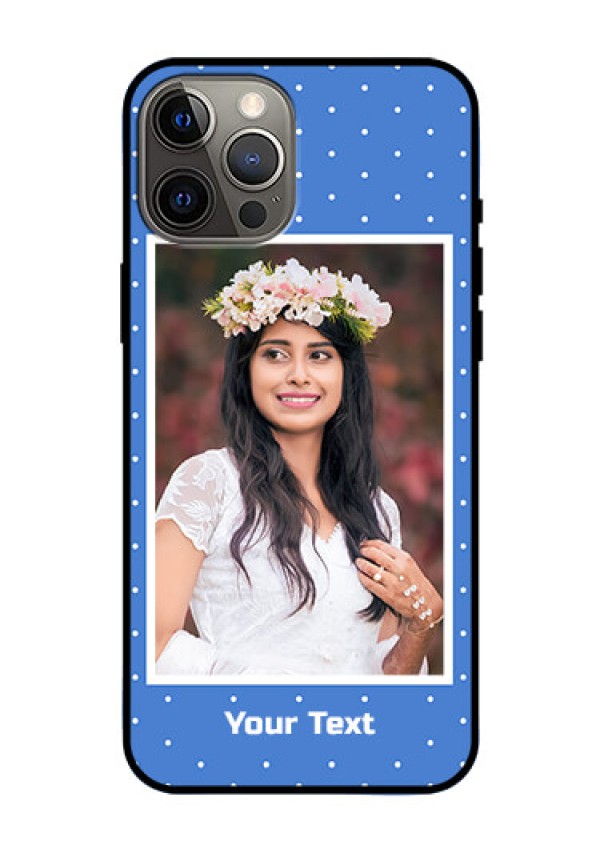 Iphone 12 Pro Max Photo Printing on Glass Case  - Polka dots design