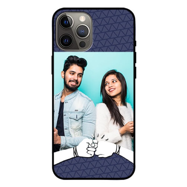 Iphone 12 Pro Max Photo Printing on Glass Case - with Best Friends Design Iphone 12 Pro Max Photo Printing on Glass Case - with Best Friends Design