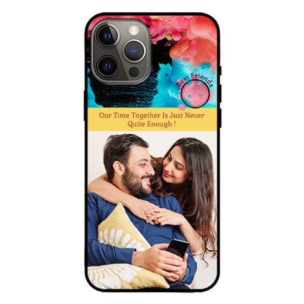Iphone 12 Pro Max Custom Glass Mobile Case - Quote with Acrylic Painting Design Iphone 12 Pro Max Custom Glass Mobile Case - Quote with Acrylic Painting Design