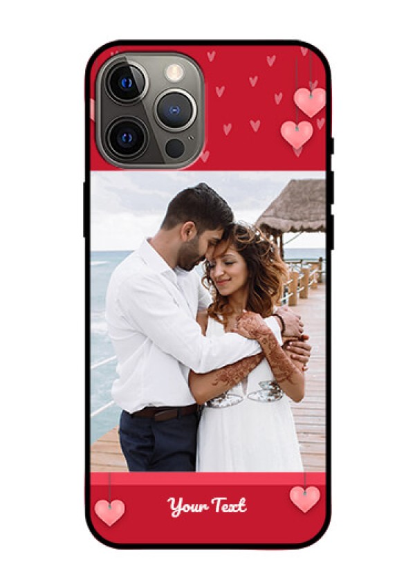 Iphone 12 Pro Max Custom Glass Phone Case  - Valentines Day Design