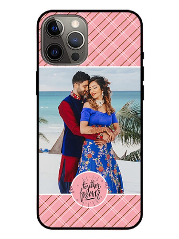 Custom Iphone 12 Pro Max Personalized Glass Phone Case  - Together Forever Design