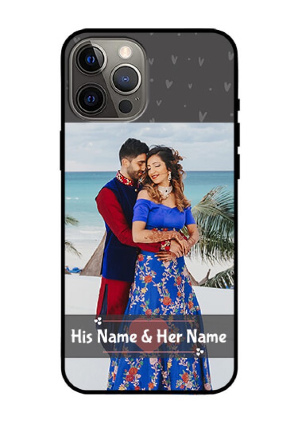 Iphone 12 Pro Max Custom Glass Mobile Case  - Buy Love Design with Photo Online