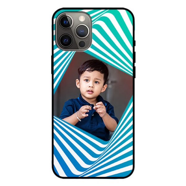 Iphone 12 Pro Max Personalized Glass Phone Case - Abstract Spiral Design Iphone 12 Pro Max Personalized Glass Phone Case - Abstract Spiral Design