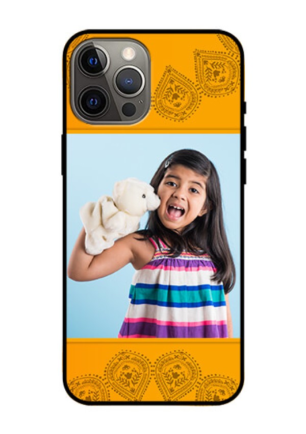 Iphone 12 Pro Max Personalized Glass Phone Case  - Photo Wedding Design 