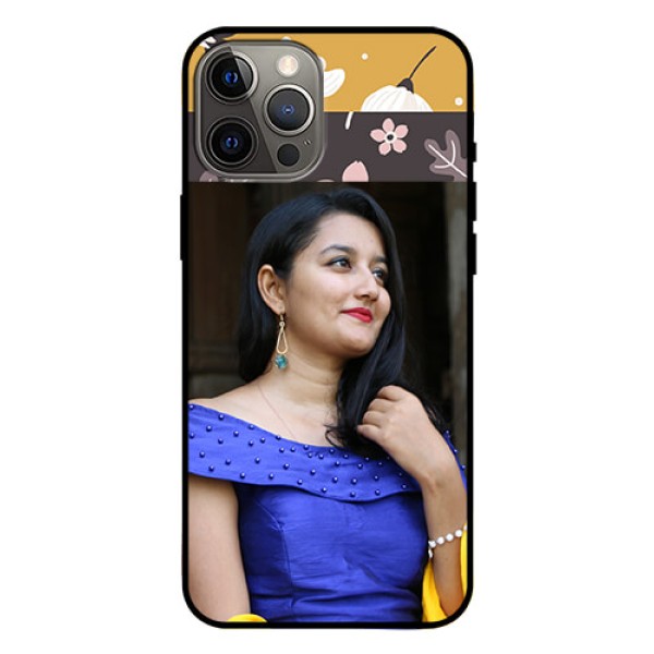 Iphone 12 Pro Max Custom Glass Phone Case - Stylish Floral Design Iphone 12 Pro Max Custom Glass Phone Case - Stylish Floral Design
