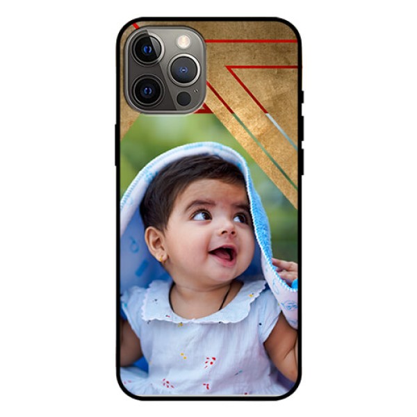 Iphone 12 Pro Max Personalized Glass Phone Case  - Gradient Abstract Texture Design