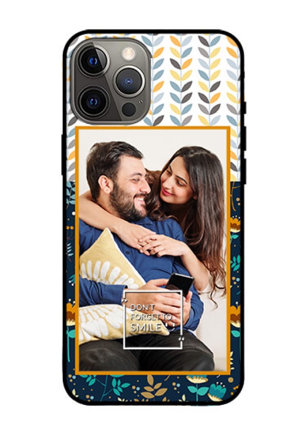 Iphone 12 Pro Max Custom Glass Mobile Case  - Pattern Design