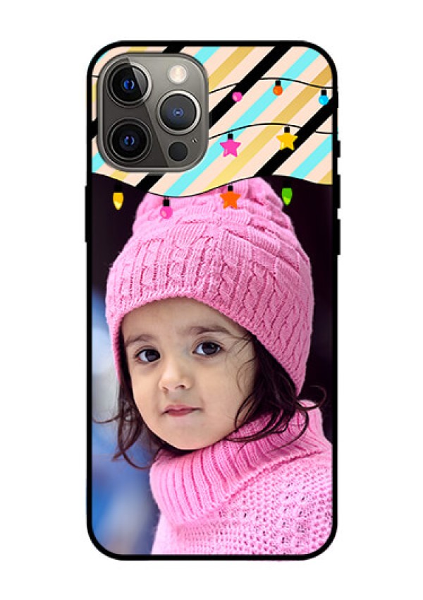 Iphone 12 Pro Max Custom Glass Mobile Case  - Lights Hanging Design