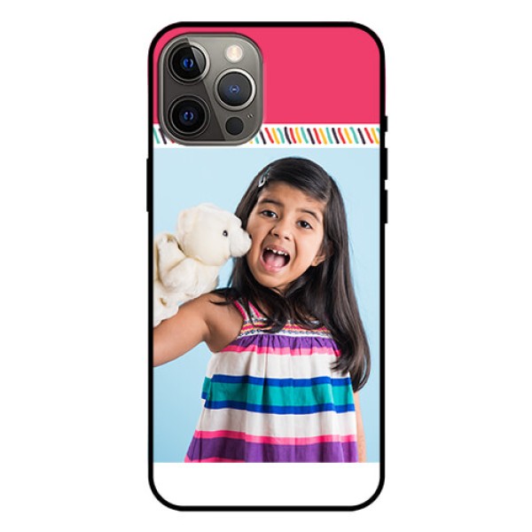 Iphone 12 Pro Max Personalized Glass Phone Case  - Line art design