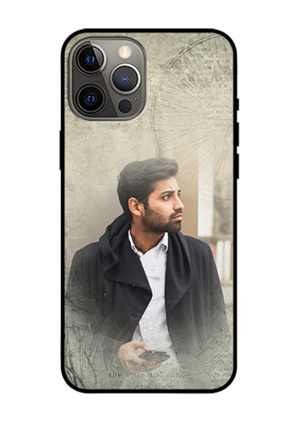 Iphone 12 Pro Max Custom Glass Phone Case  - with vintage design