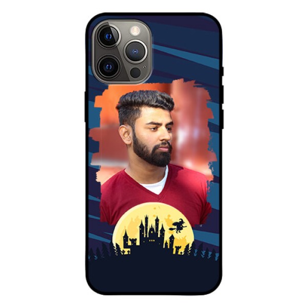 Iphone 12 Pro Max Photo Printing on Glass Case  - Halloween Witch Design 