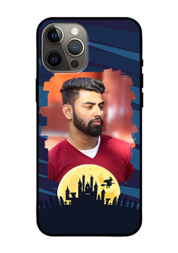 Iphone 12 Pro Max Photo Printing on Glass Case  - Halloween Witch Design 