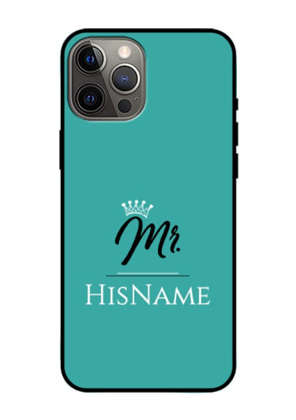 Iphone 12 Pro Max Custom Glass Phone Case Mr with Name