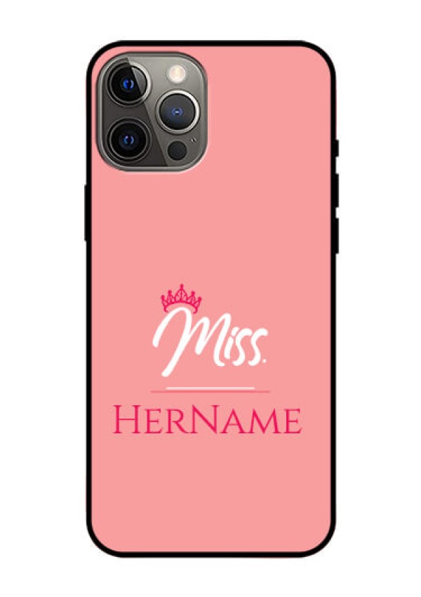 Iphone 12 Pro Max Custom Glass Phone Case Mrs with Name