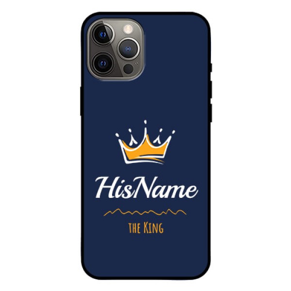 Iphone 12 Pro Max Glass Phone Case King with Name Iphone 12 Pro Max Glass Phone Case King with Name