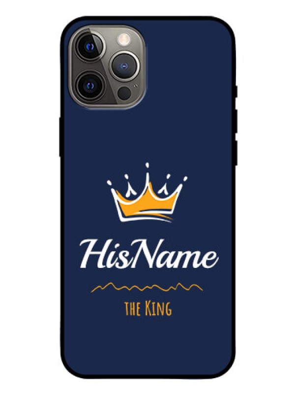 Custom Iphone 12 Pro Max Glass Phone Case King with Name