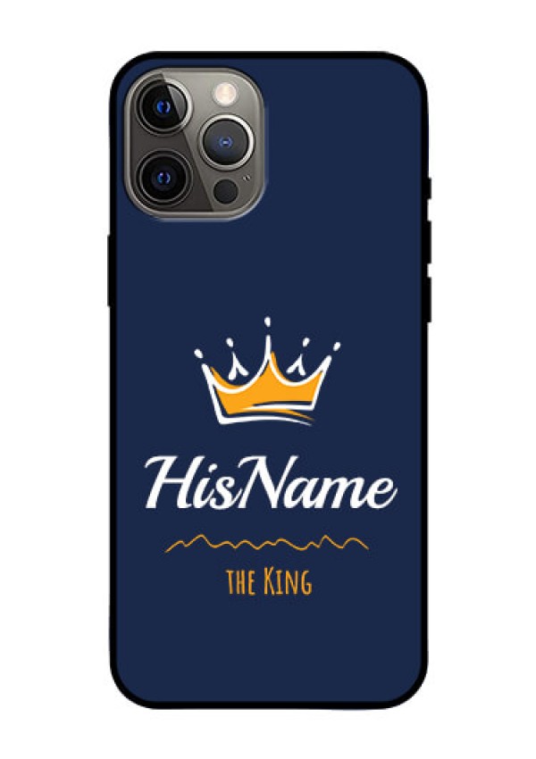 Iphone 12 Pro Max Glass Phone Case King with Name