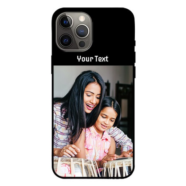 Iphone 12 Pro Max Photo with Name on Glass Phone Case