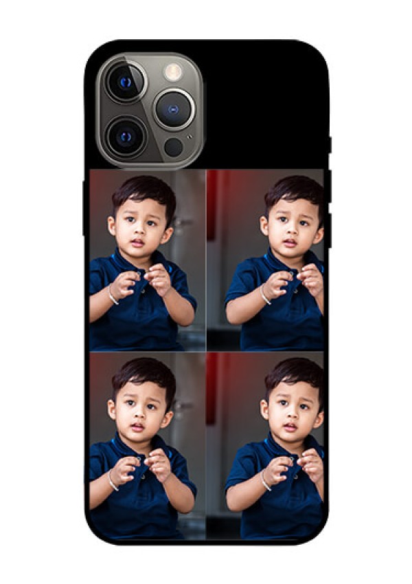 Iphone 12 Pro Max 4 Image Holder on Glass Mobile Cover