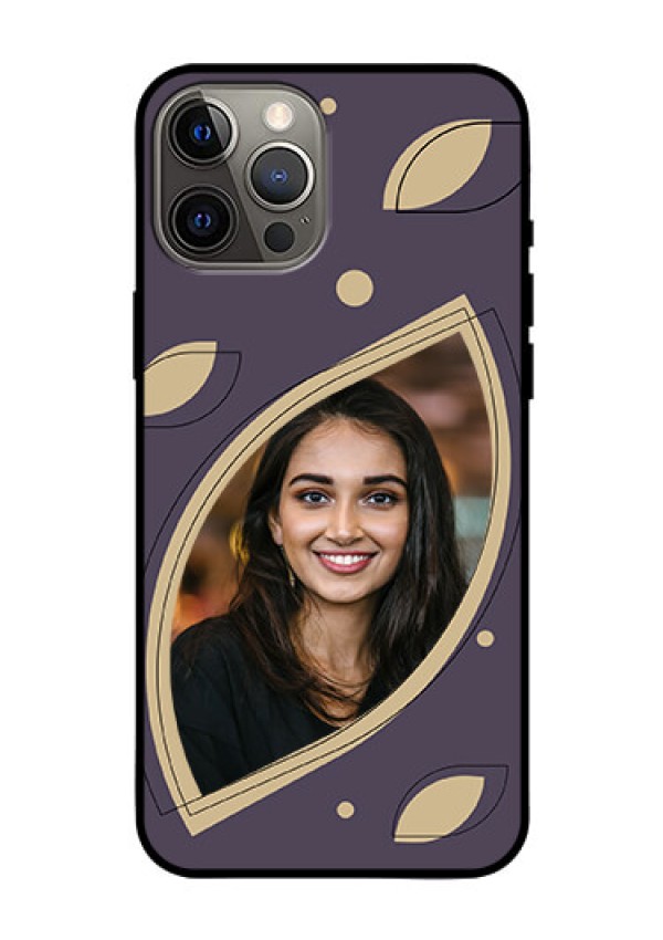 iPhone 12 Pro Max Custom Glass Mobile Case - Falling Leaf Design