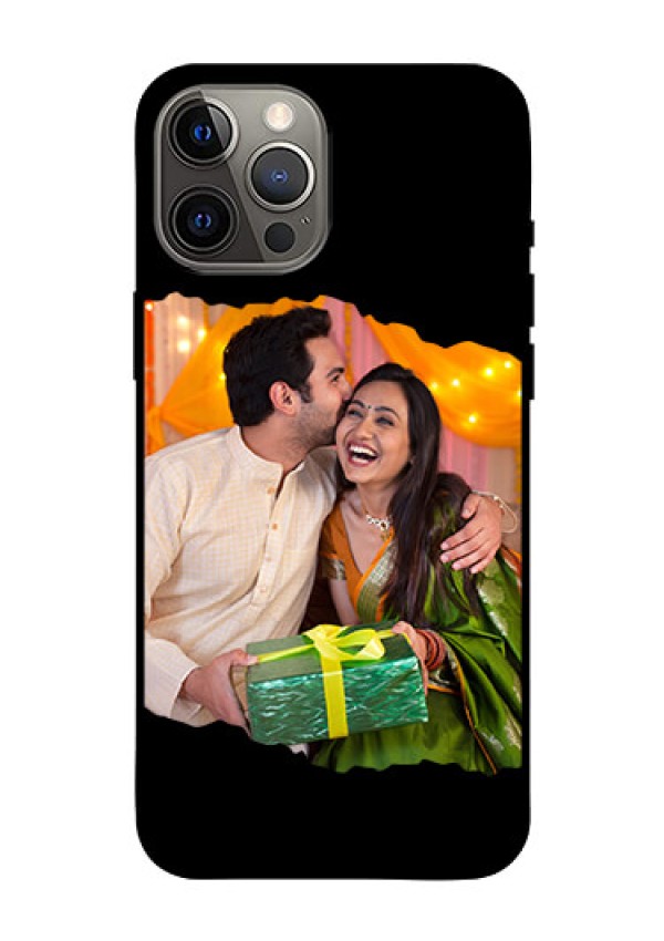 iPhone 12 Pro Max Custom Glass Phone Case - Tear-off Design