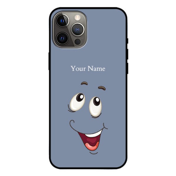 iPhone 12 Pro Max Photo Printing on Glass Case - Laughing Cartoon Face Design iPhone 12 Pro Max Photo Printing on Glass Case - Laughing Cartoon Face Design