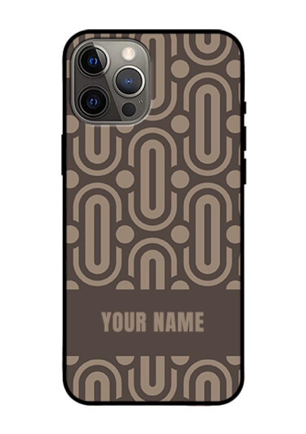 iPhone 12 Pro Max Custom Glass Phone Case - Captivating Zero Pattern Design