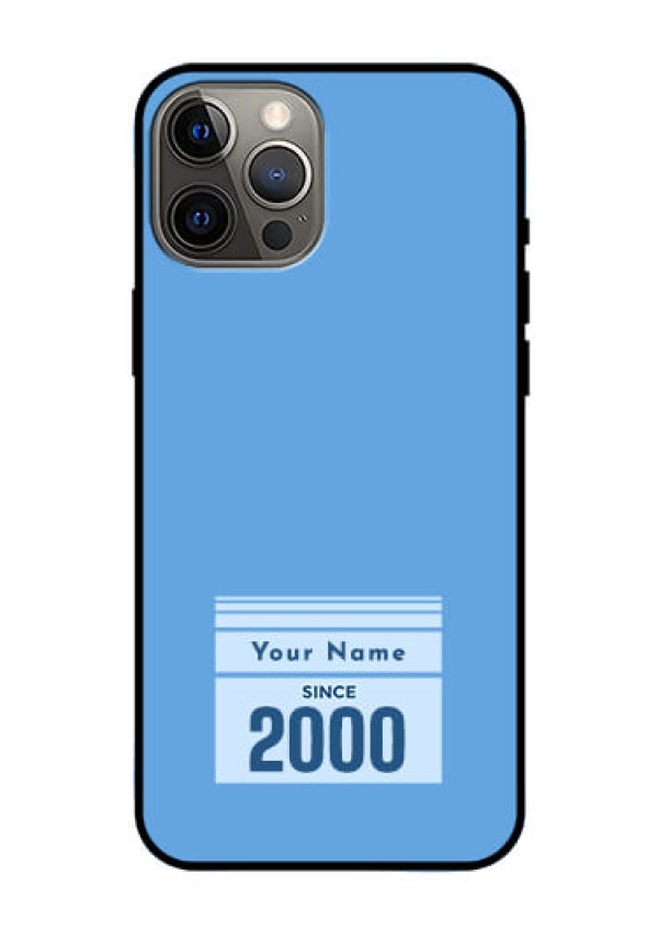 iPhone 12 Pro Max Custom Glass Mobile Case - Custom Year of birth Design