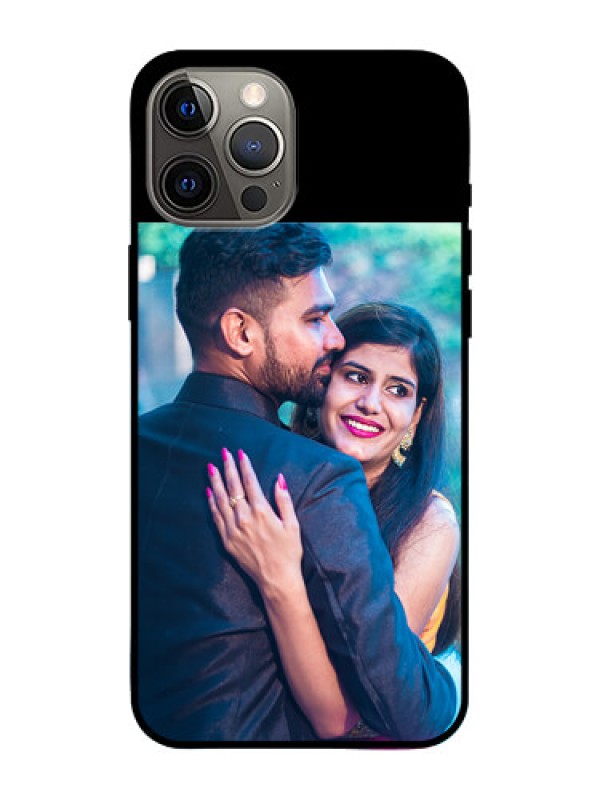 Custom iPhone 12 Pro Max Custom Glass Phone Case - Upload Full Picture With Custom Color Design