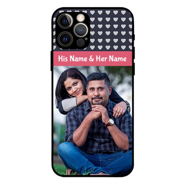 Iphone 12 Pro Custom Glass Mobile Case - Love Symbols Design Iphone 12 Pro Custom Glass Mobile Case - Love Symbols Design