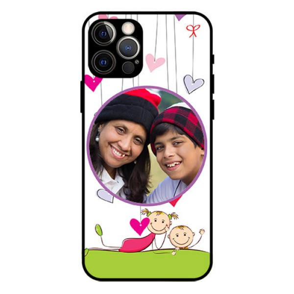 Iphone 12 Pro Photo Printing on Glass Case  - Cute Kids Phone Case Design