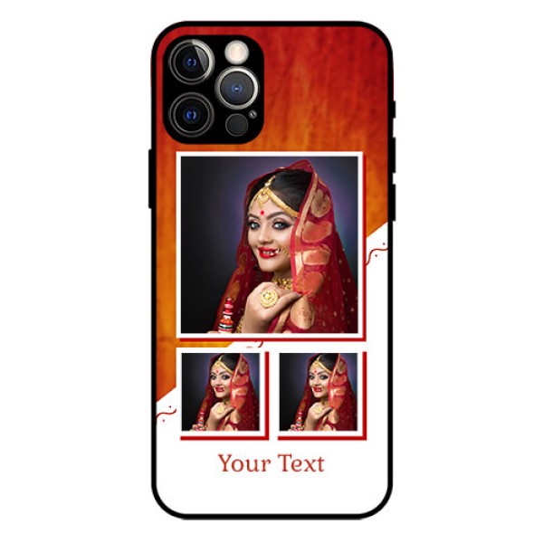 Iphone 12 Pro Custom Glass Phone Case  - Wedding Memories Design  