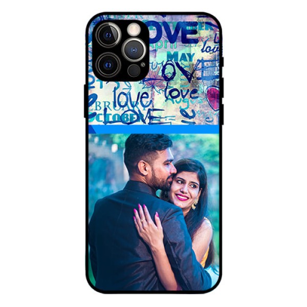 Iphone 12 Pro Custom Glass Mobile Case  - Colorful Love Design