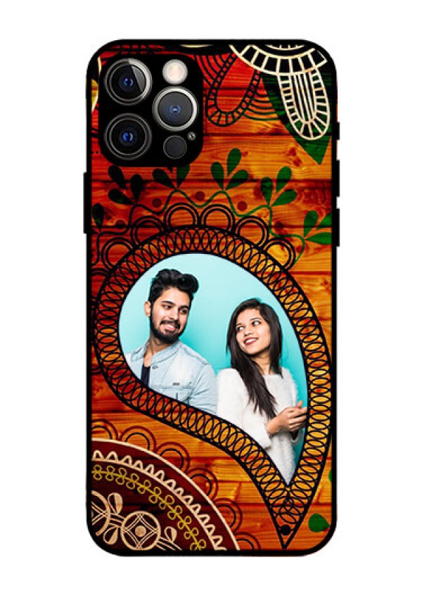Iphone 12 Pro Personalized Glass Phone Case  - Abstract Colorful Design