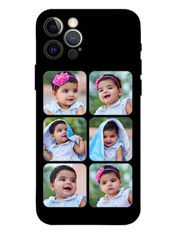 Custom Iphone 12 Pro Photo Printing on Glass Case  - Multiple Pictures Design