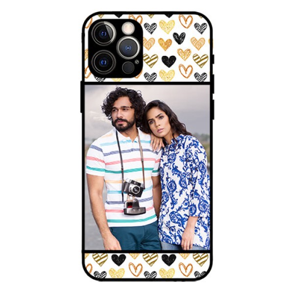Iphone 12 Pro Photo Printing on Glass Case - Love Symbol Design Iphone 12 Pro Photo Printing on Glass Case - Love Symbol Design