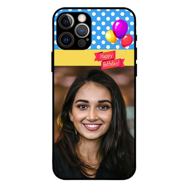 Iphone 12 Pro Custom Glass Mobile Case  - Happy Birthday Design