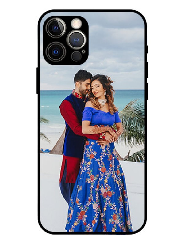 Custom Iphone 12 Pro Photo Printing on Glass Case  - Upload Full Picture Design