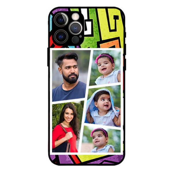 Iphone 12 Pro Custom Glass Phone Case - Graffiti pattern Design Iphone 12 Pro Custom Glass Phone Case - Graffiti pattern Design