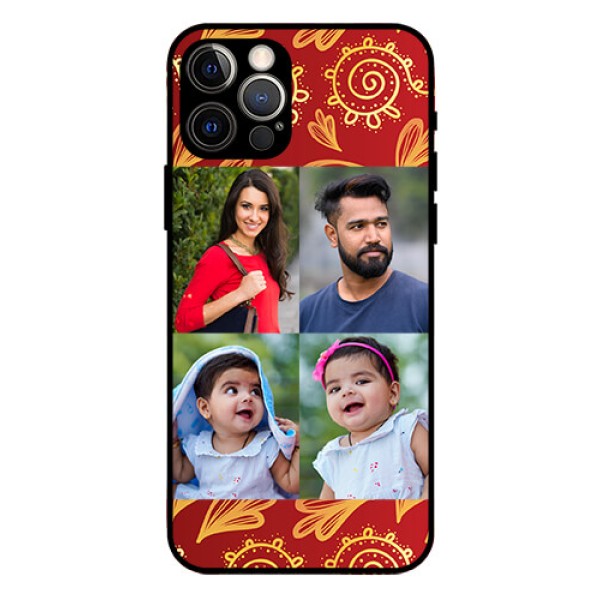 Iphone 12 Pro Photo Printing on Glass Case - 4 Image Traditional Design Iphone 12 Pro Photo Printing on Glass Case - 4 Image Traditional Design