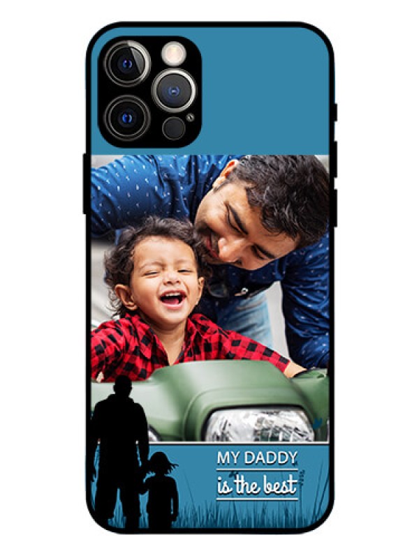 Custom Iphone 12 Pro Custom Glass Mobile Case  - Best dad design 