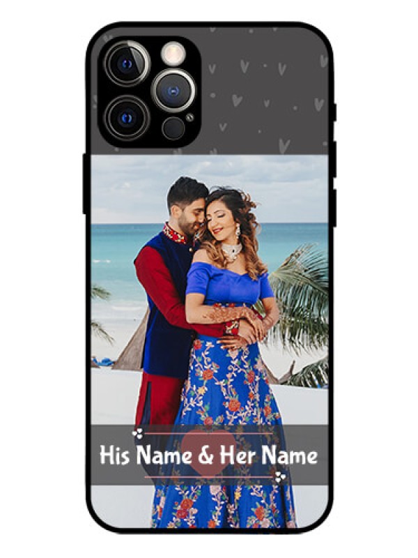 Custom Iphone 12 Pro Custom Glass Mobile Case  - Buy Love Design with Photo Online