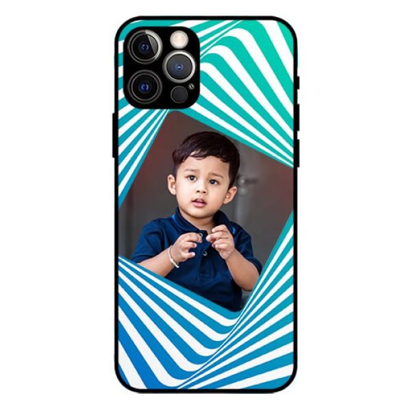 Iphone 12 Pro Personalized Glass Phone Case - Abstract Spiral Design Iphone 12 Pro Personalized Glass Phone Case - Abstract Spiral Design