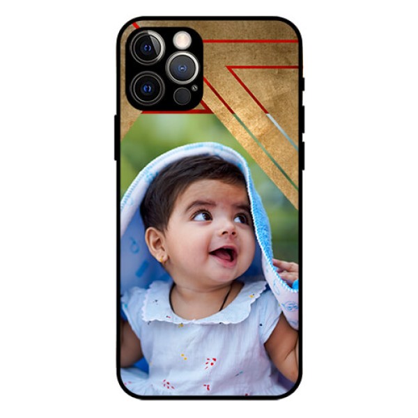 Iphone 12 Pro Personalized Glass Phone Case  - Gradient Abstract Texture Design