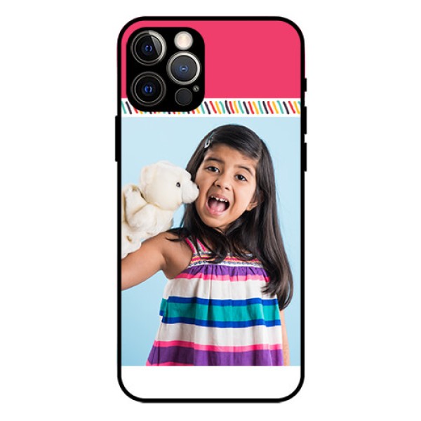Iphone 12 Pro Personalized Glass Phone Case  - Line art design