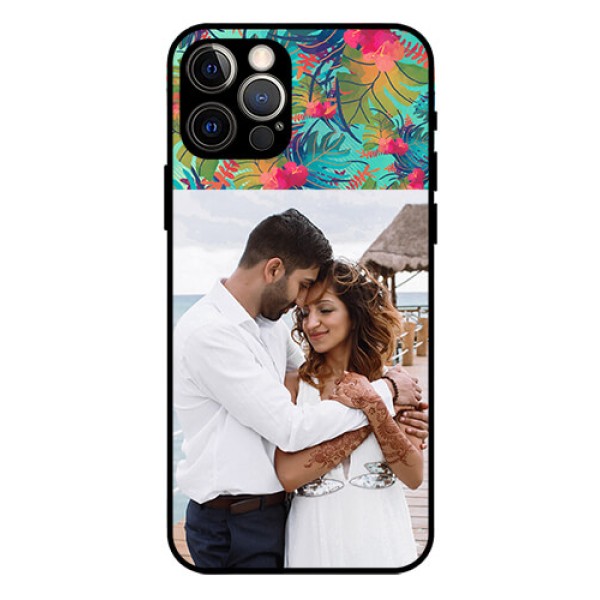 Iphone 12 Pro Photo Printing on Glass Case - Watercolor Floral Design Iphone 12 Pro Photo Printing on Glass Case - Watercolor Floral Design