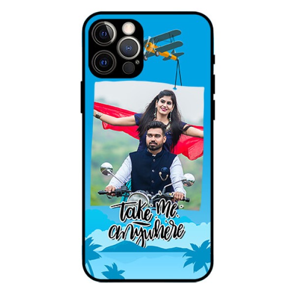 Iphone 12 Pro Custom Glass Mobile Case  - Traveller Design 