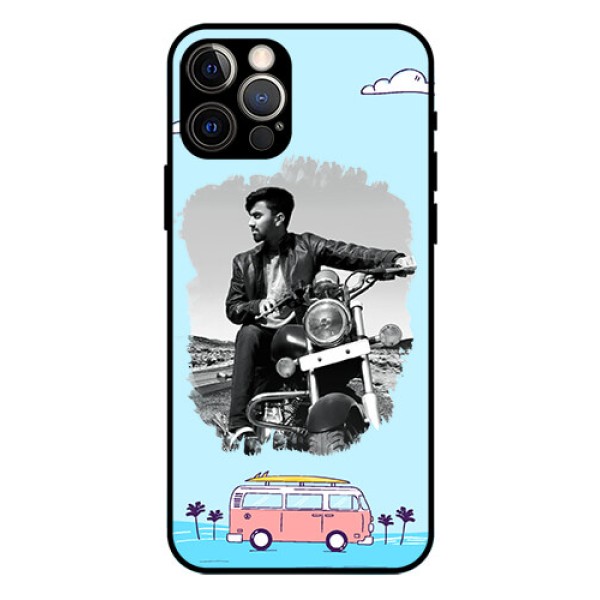Iphone 12 Pro Photo Printing on Glass Case  - Travel & Adventure Design