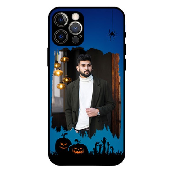 Iphone 12 Pro Photo Printing on Glass Case - with pro Halloween design Iphone 12 Pro Photo Printing on Glass Case - with pro Halloween design