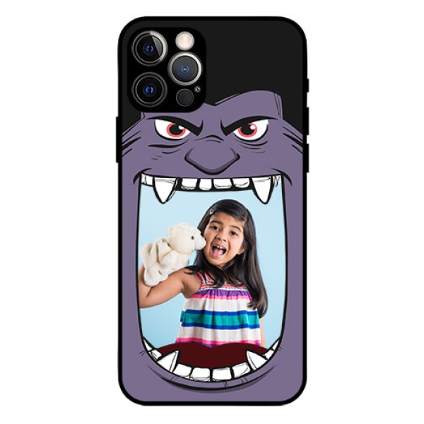 Iphone 12 Pro Custom Glass Phone Case - Angry Monster Design Iphone 12 Pro Custom Glass Phone Case - Angry Monster Design